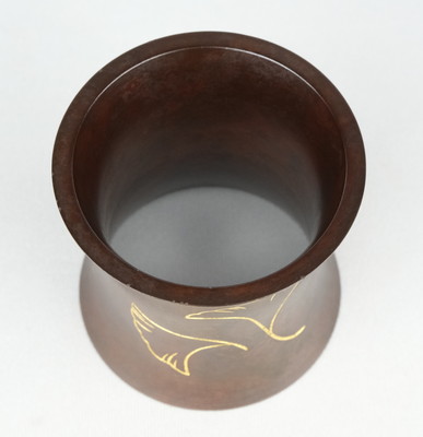 大人気新品  栗山園オンライン通販部 / 【出物】 唐銅銀杏沈金蓋置 角谷一圭 その他