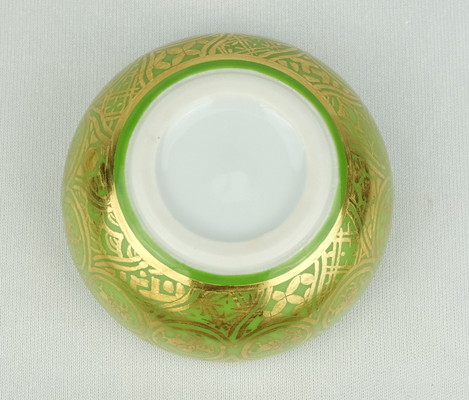 栗山園オンライン通販部 / 【出物】 鶸金襴手蜜柑香合 五山窯 林淡幽