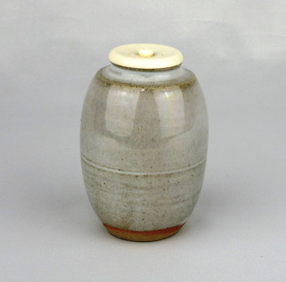 五】十二代 田原陶兵衛 造 『萩茶入』 仕覆付 共箱 茶道具