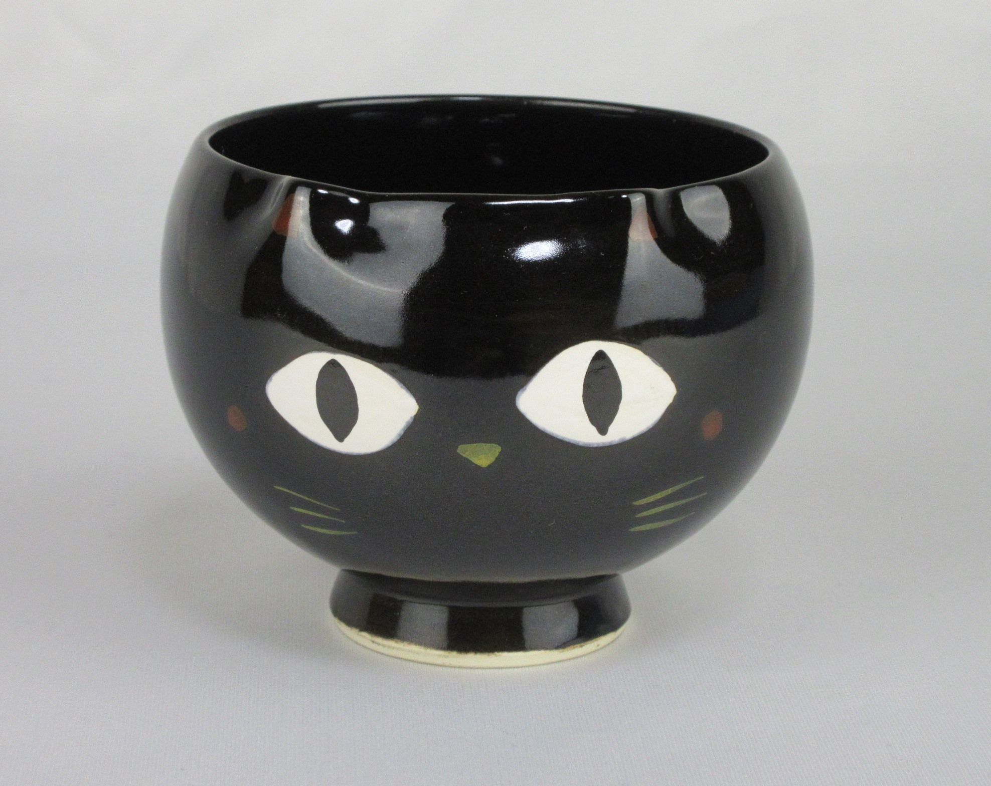 栗山園オンライン通販部 / 新品 黒猫茶碗 東山深山