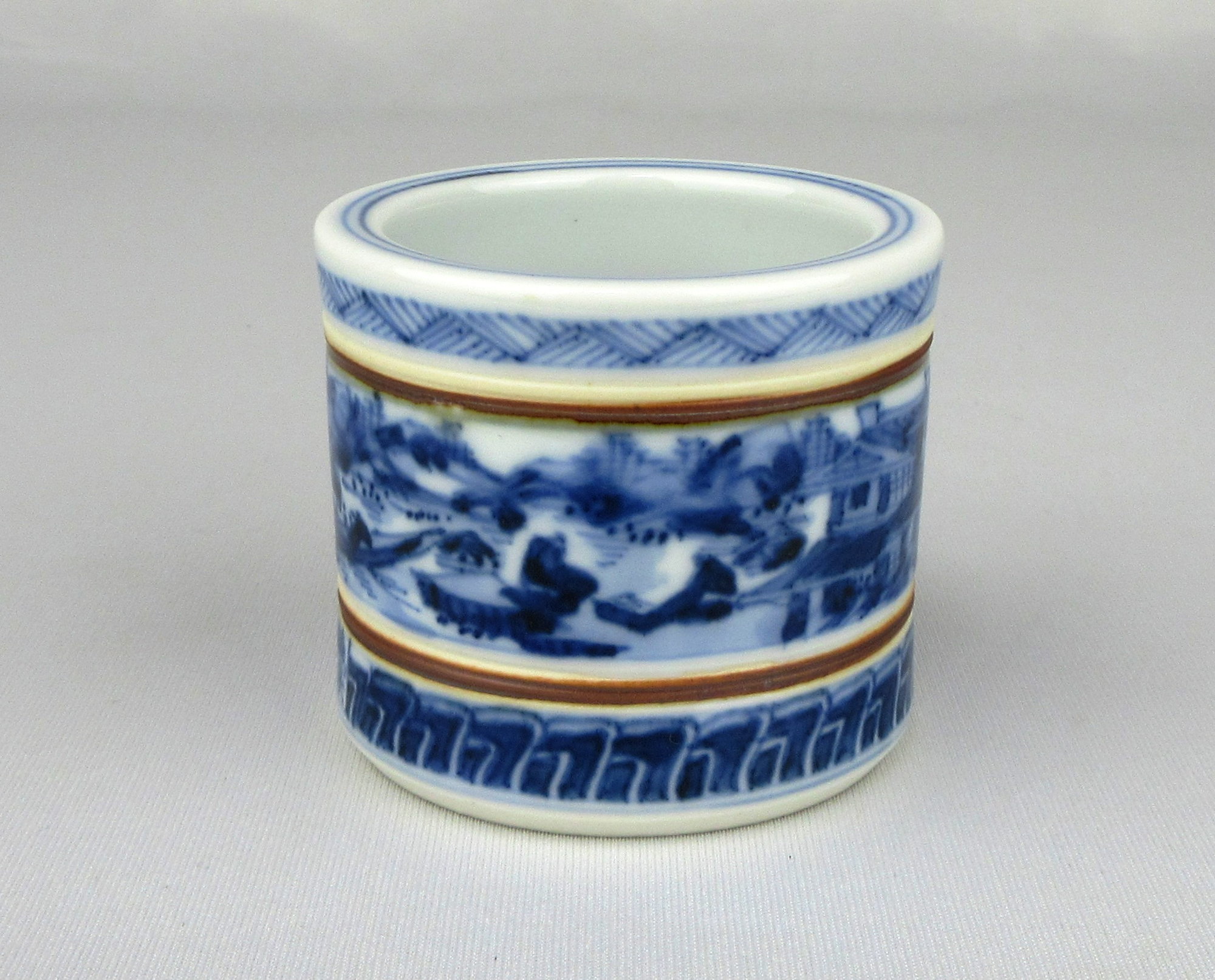 栗山園オンライン通販部 / 【出物】 染付山水絵皆具 西村徳泉