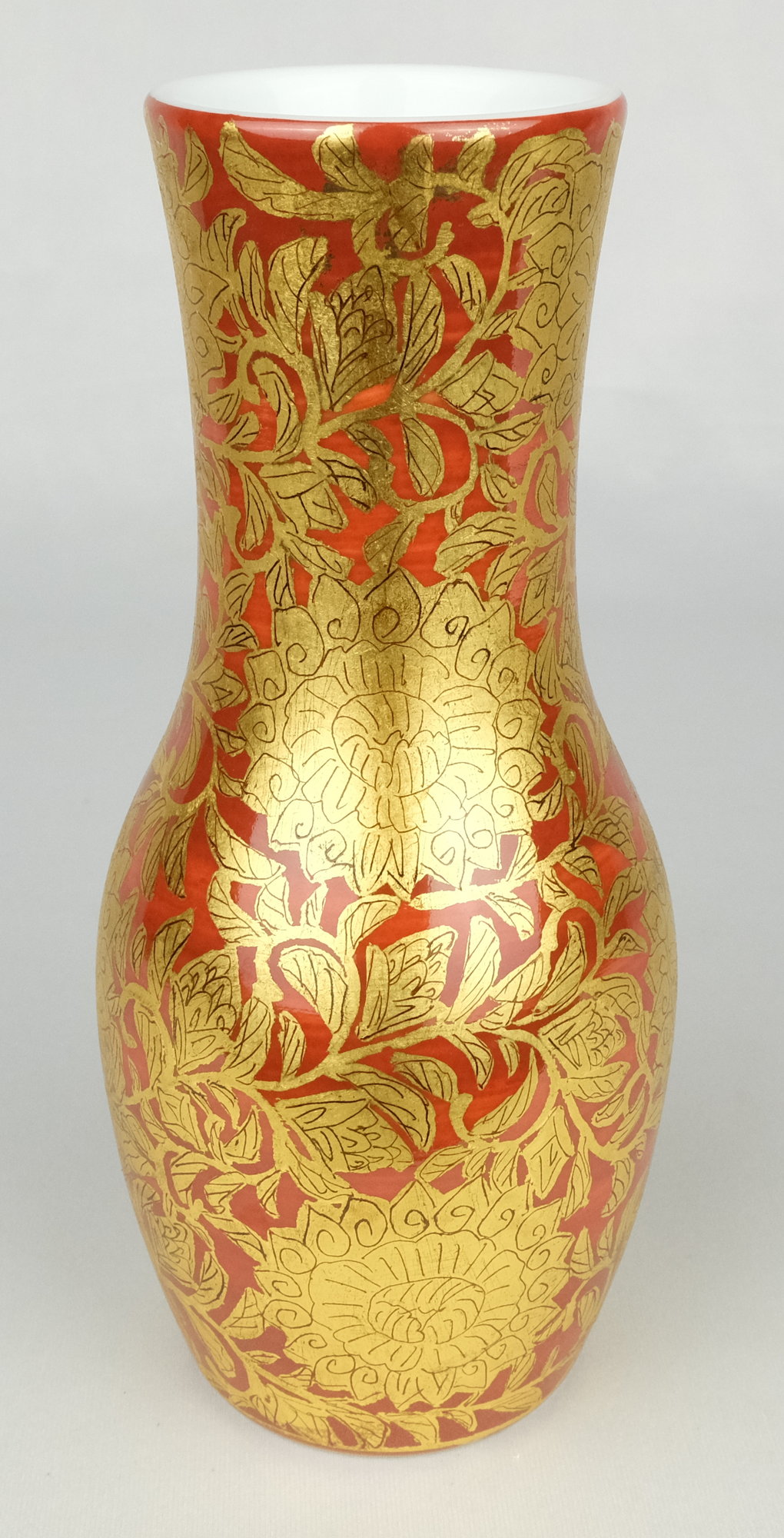 セール小野珀子 金襴手香合 共箱栞 茶道具 小野次郎 釉裏金彩