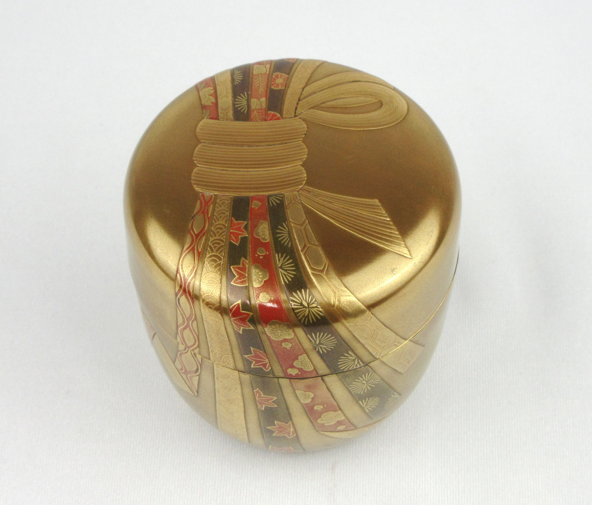 根来塗　朱塗　金彩　紅葉刻　漢詩刻　杯　一對　時代箱付　F　R8032 根来塗　朱塗　金彩　紅葉刻　漢詩刻　杯　一對　時代箱付　F　R8032