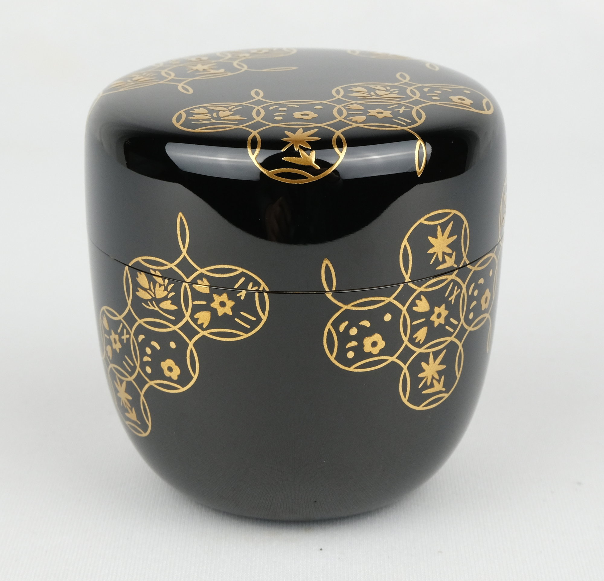 茶道具 棗 辻石斎 梅蒔絵 竹金輪寺 共箱共布 - 陶芸