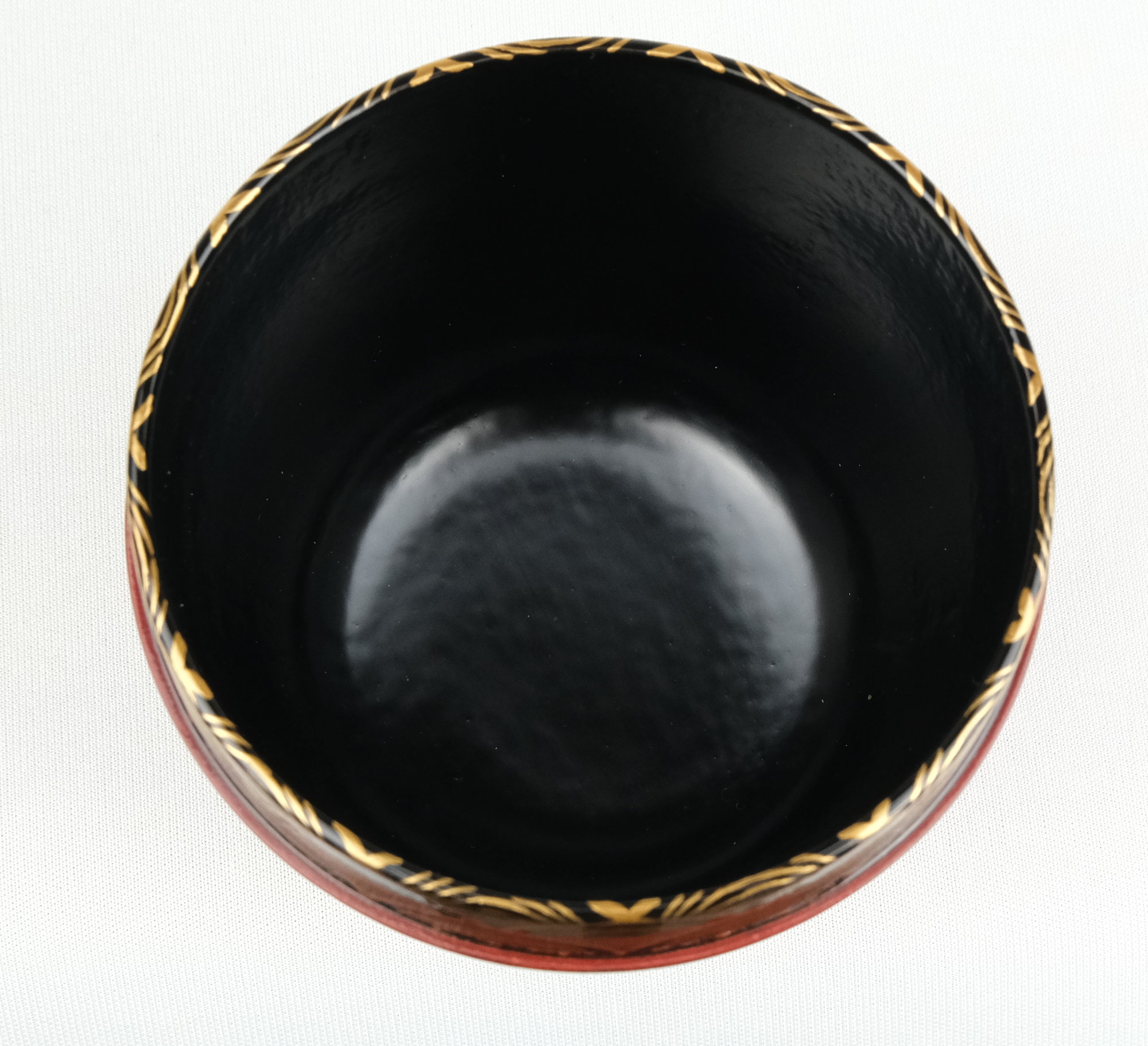 西村弘峰 作 溜塗 西王母蒔絵 平棗 共箱 栞 漆器 漆芸 抹茶 茶道具