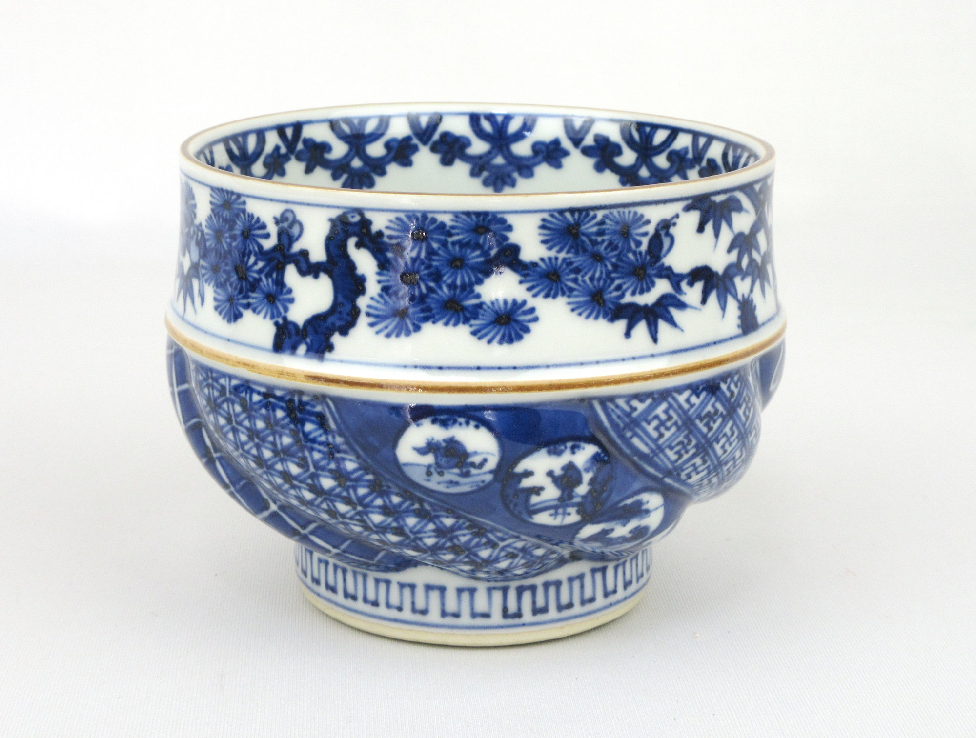 中国 新渡 染付茶碗6点① 送料込み0207 美術品・アンティーク
