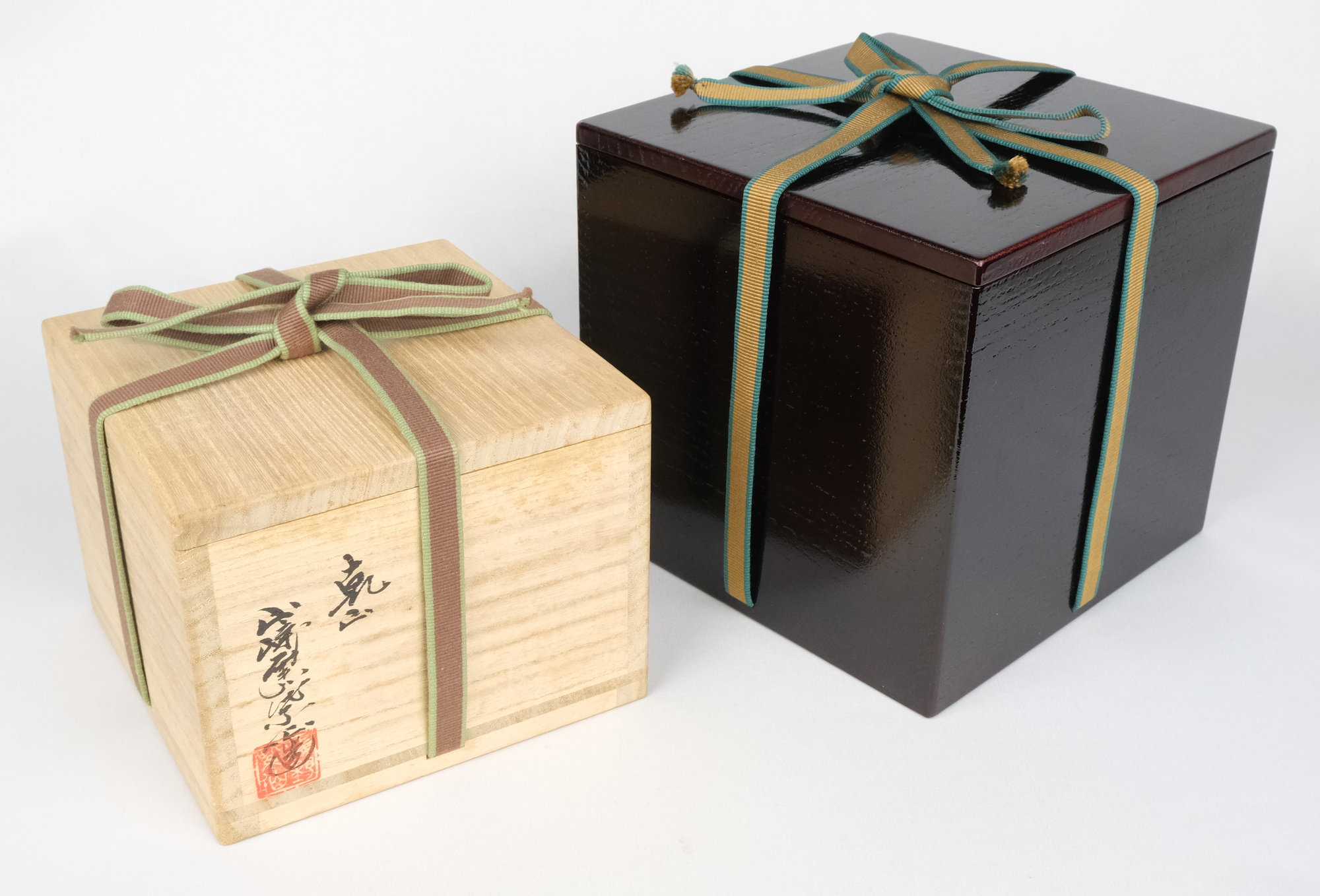 唐子 茶碗 乾山山崎窯 浅野紫仙氏造 共箱入