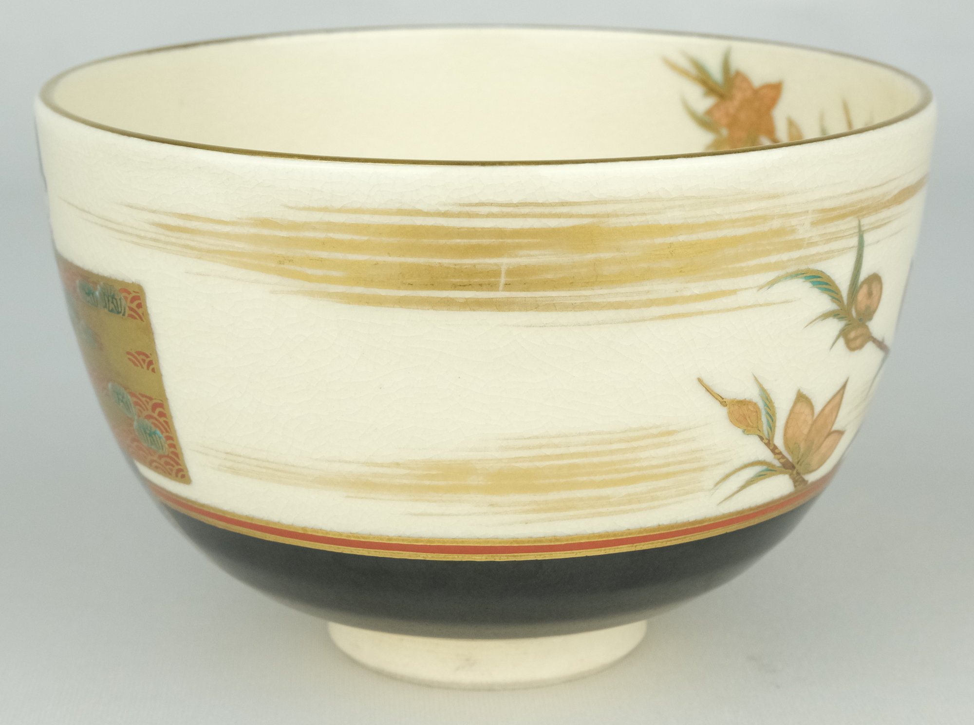 栗山園オンライン通販部 / 【出物】 色絵立雛画茶碗 清閑寺窯